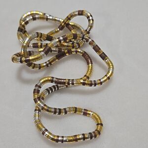 Bendable Gold and Brown Necklace